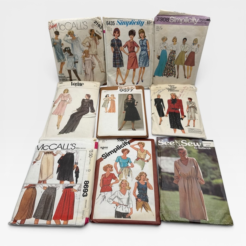 Vtg Vogue McCall Butterick Simplicity Sewing Patterns 52 Lot Womens 70's 80's - Picture 6 of 8